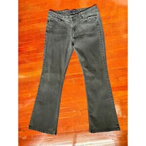 Vintage 90's Y2K Levi Strauss Black Flare Leg Levi Denim Jeans 13M Med Large